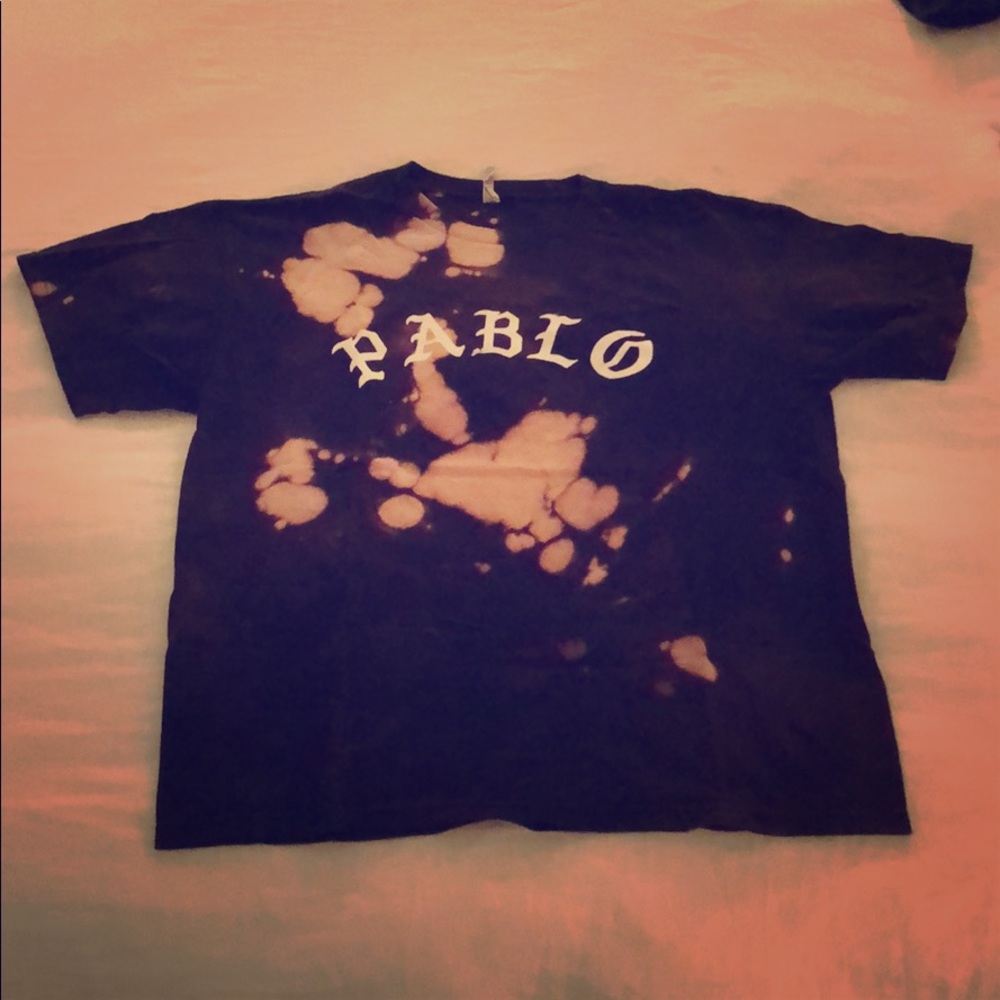 Pablo Black Bleached Large Tee